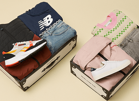 Zwei OUTFITTERY Boxen mit sorgfältig ausgewählten Looks